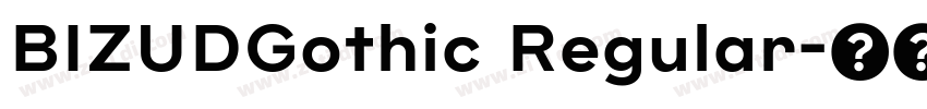 BIZUDGothic Regular字体转换